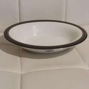 Wedgewood + Vera Wang With Love Noir Gold & Platinum 10" x 8" Serving Bowl w Tag